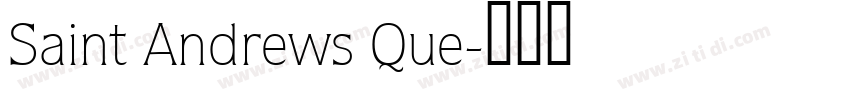 Saint Andrews Que字体转换